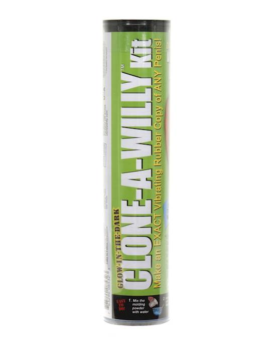 CloneAWilly Kit Vibrating Glow in the Dark  Green
