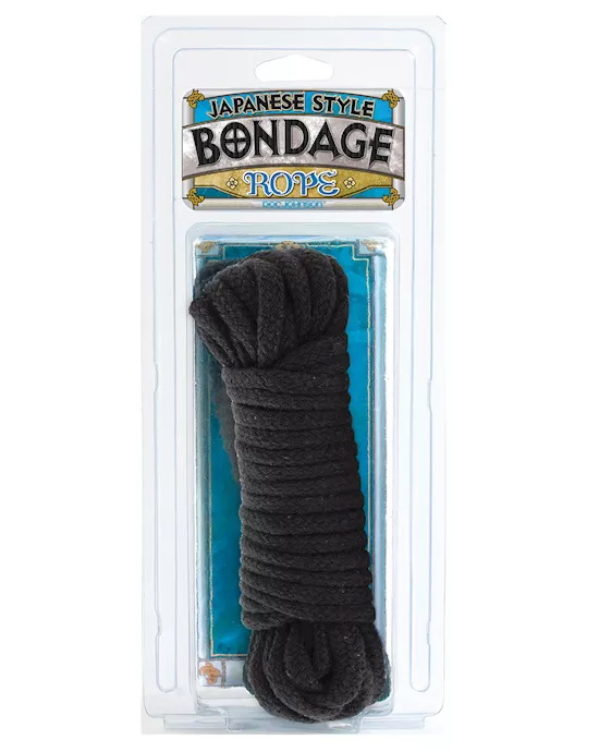 Japanese Style Bondage Cotton Rope - Black