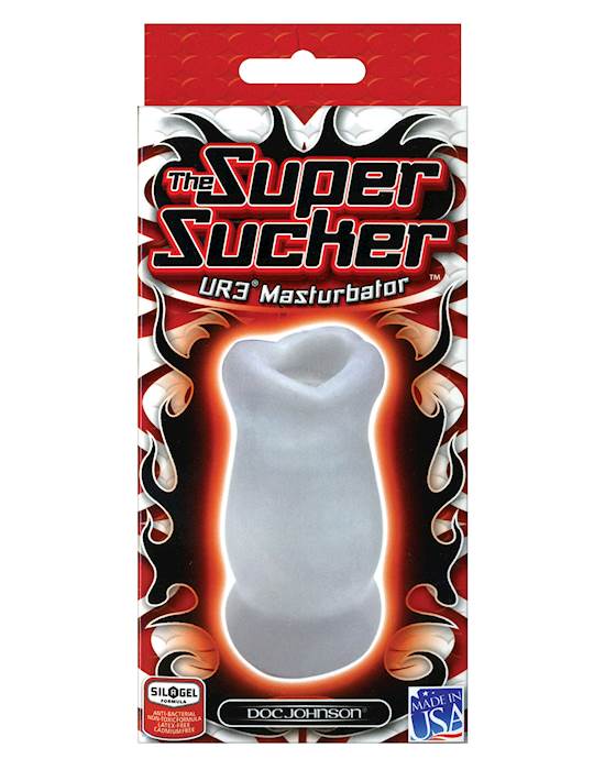 Ultraskyn Super Sucker Masturbator  Clear