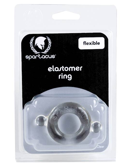 Spartacus Elastomer Cock Ring  Clear