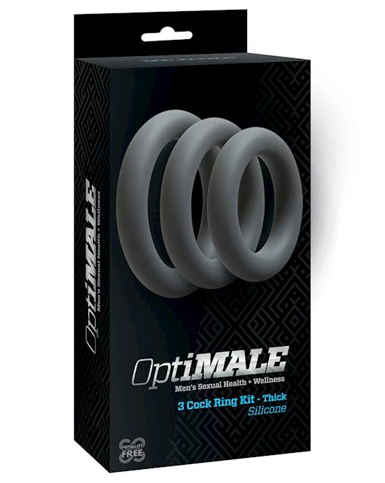 OptiMale C Ring Kit Thick  Slate