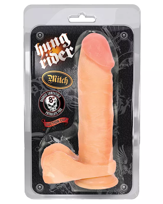 Blush Hung Rider Mitch 8" Dildo W/suction Cup - Flesh