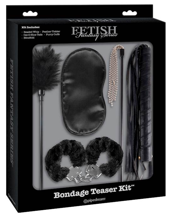 Fetish Fantasy Limited Edition Bondage Teaser Kit  Black