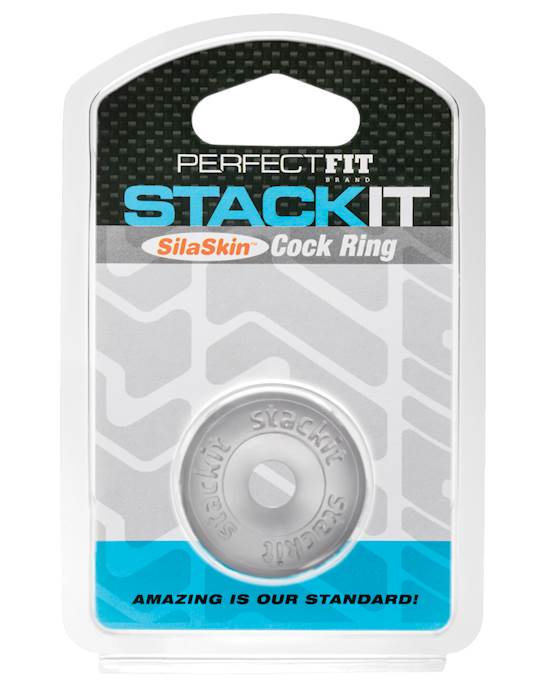 Perfect Fit Stackit Cock Ring  Clear