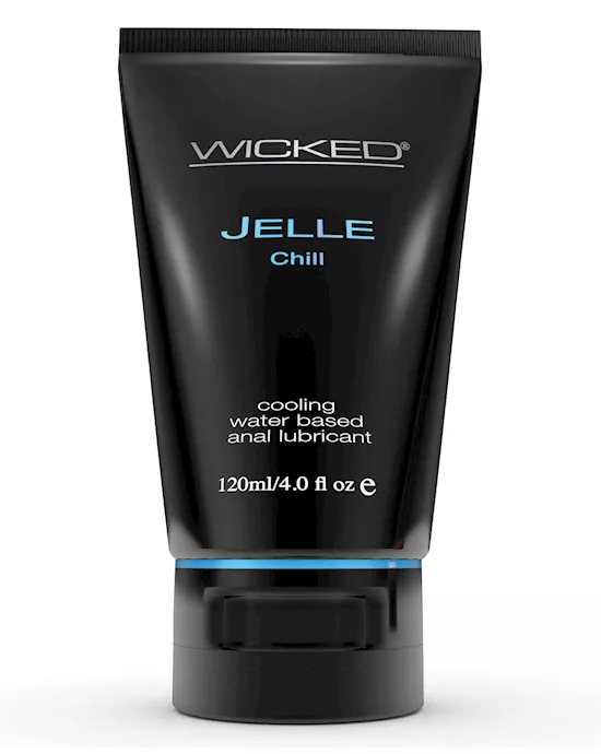 Wicked Sensual Care Jelle Chill Water Based Anal Gel Lubricant - 4 Oz