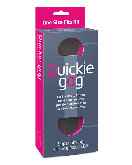 Quickie Bit Gag One Size - Black