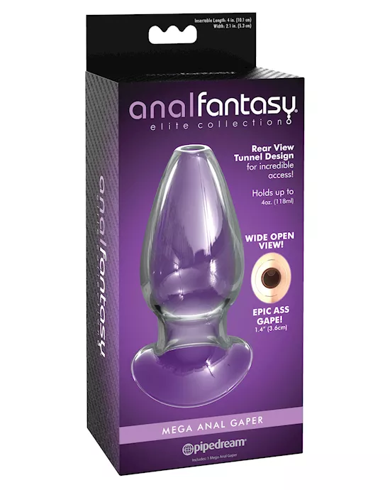 Anal Fantasy Elite Collection Mega Anal Glass Gaper - Clear