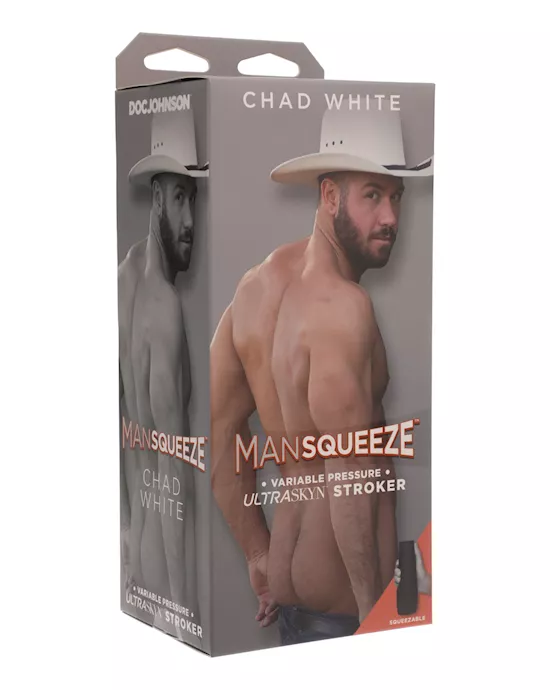 Man Squeeze Ultraskyn Ass Stroker - Chad White