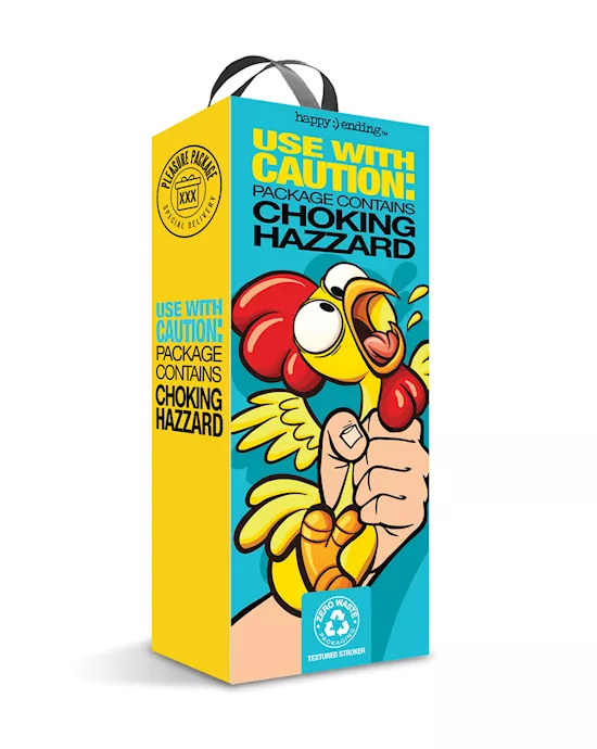 Pleasure Package Use w/Caution Tight Textured Stroker - White