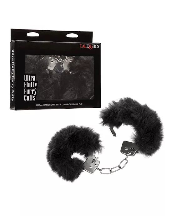 Ultra Fluffy Furry Cuffs - Black
