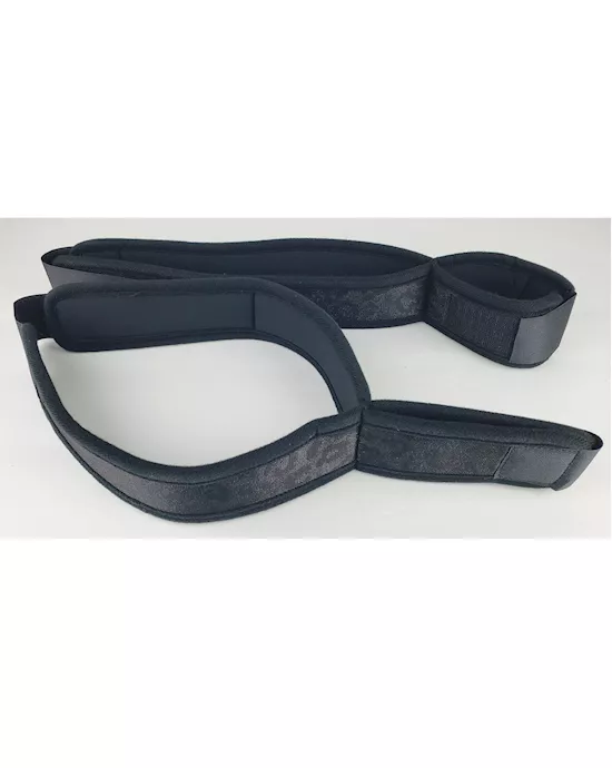 Spartacus Wrist To Thigh Cuffs - Neoprene Black