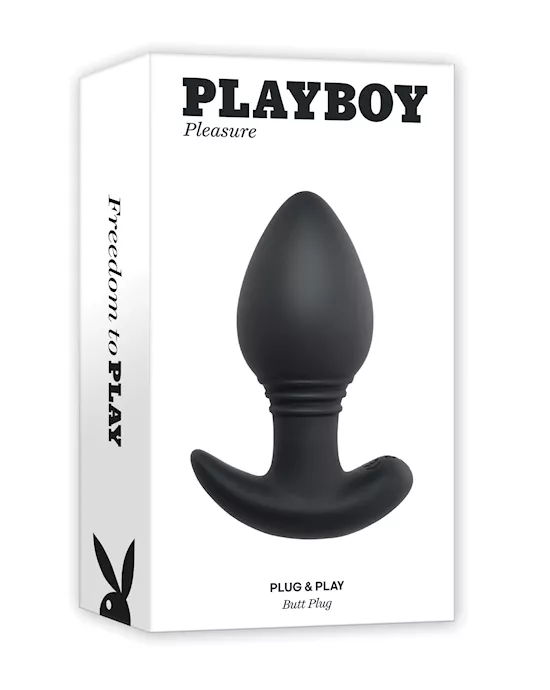 Playboy Pleasure Plug & Play Butt Plug - Navy