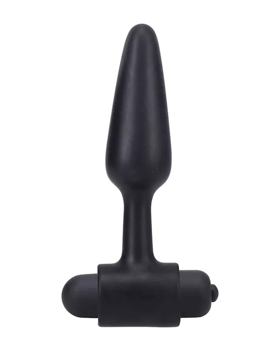 In A Bag 4" Vibrating Butt Plug - Black