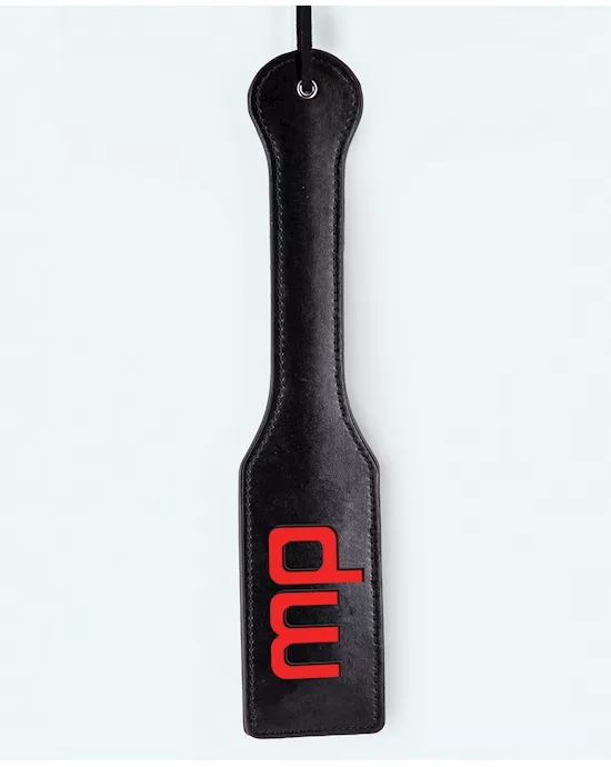 Lust Pu Leather Mp Paddle - Black