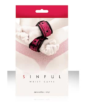 Sinful Pink Wrist Cuffs