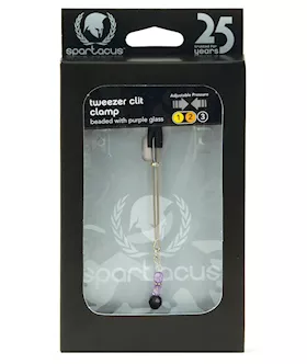 Spartacus Beaded Clit Clamp  Purple