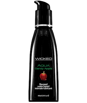 Wicked Sensual Care Aqua Water Based Lubricant  2 oz Candy Apple