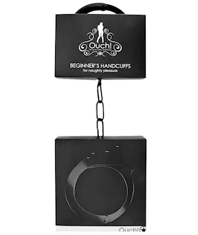 Shots Ouch Beginner Handcuffs  Black