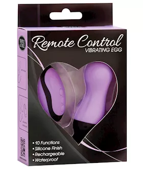 Powerbullet Remote Control Vibrating Egg  Purple