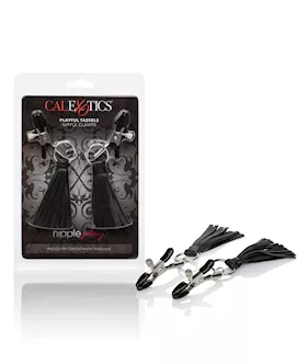 Nipple Play Playful Tassels Nipple Clamps  Black