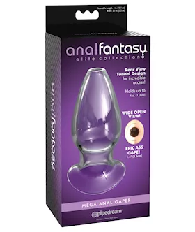 Anal Fantasy Elite Collection Mega Anal Glass Gaper  Clear
