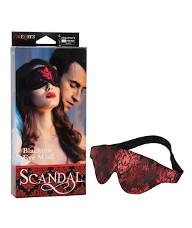 Scandal Black Out Eyemask   BlackRed
