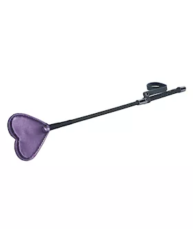 Spartacus Galaxy Legend Faux Leather Riding Crop Heart  Purple
