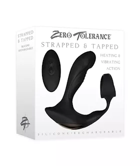 Zero Tolerance Strapped amp Tapped Rechargeable Prostate Vibrator Black