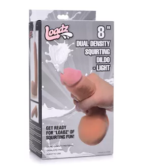 Loadz 8quot Dual Density Squirting Dildo  Light