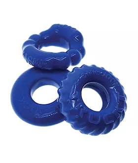 Oxballs Bonemaker 3 Pack Cockring Kit  Pool blue