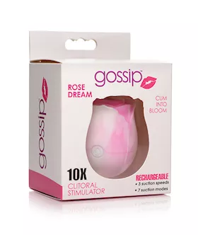 Curve Toys Gossip Cum Into Bloom Clitoral Vibrator  Rose Dream Swirl