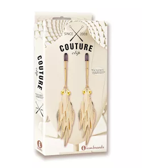 Couture Clips Luxury Nipple Clamps  Golden Harvest