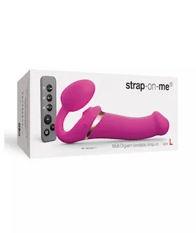Strap on Me Multi Orgasm Bendable Strapless Strap on Large  Fuchsia