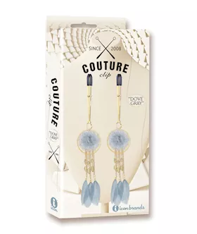 Couture Clips Luxury Nipple Clamps  Dove Gray