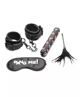 Bang 4 pc Bondage Kit  Black