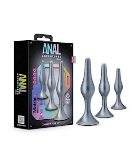 Blush Anal Adventures Matrix Genesis Plug Kit  Silver