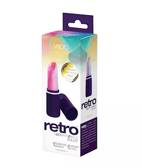VeDO Retro Rechargeable Bullet Lip Stick Vibe  Purple