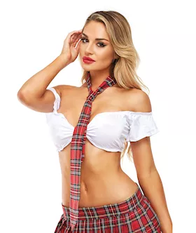 Teacher039s Pet School Girl Tie Red OS