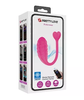 Pretty Love Fisherman Vibrating Egg  Hot Pink