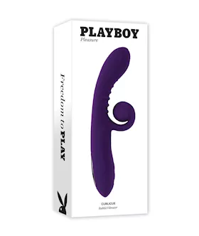 Playboy Pleasure Curlicue Rabbit Vibrator  Acai