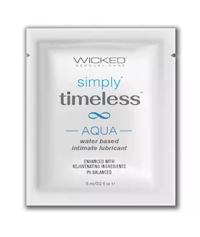 Wicked Sensual Care Simply Timeless Aqua Water Based Lubricant  2 oz