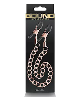 Bound DC2 Nipple Clamps  Rose Gold