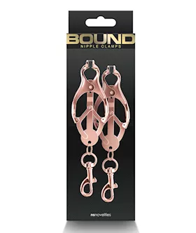 Bound C3 Nipple Clamps  Rose Gold