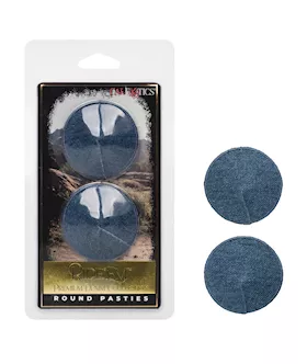 Ride 039Em Premium Denim Collection Round Pasties  OS
