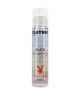 Playboy Pleasure Slick Lubricant   1 oz Strawberry