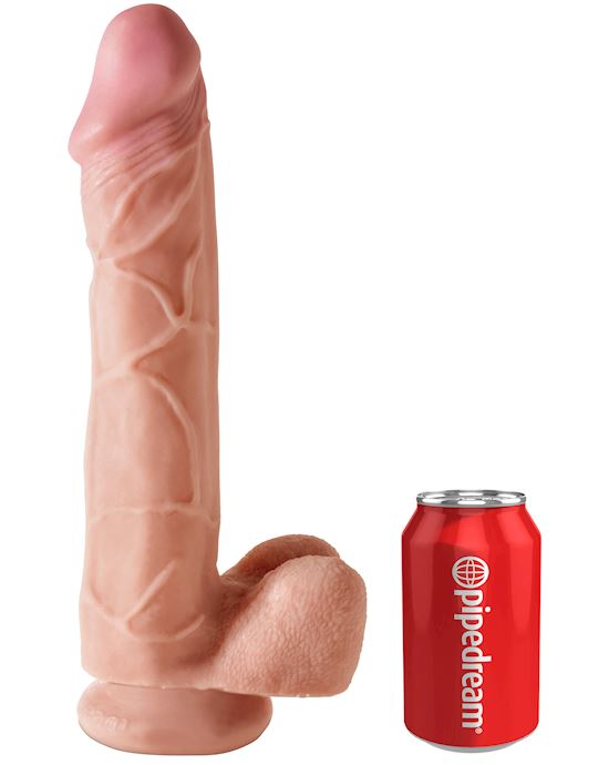 King Cock Plus 12 Inch Dual Density Cock w Balls