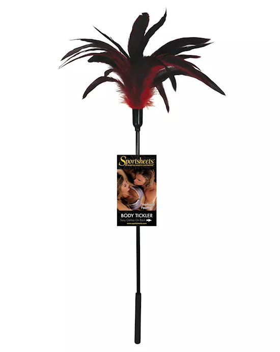 Sportsheets Body Tickler Starburst Feather - Red