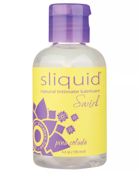 Sliquid Naturals Swirl Lubricant - 4.2 Oz  Pina Colada