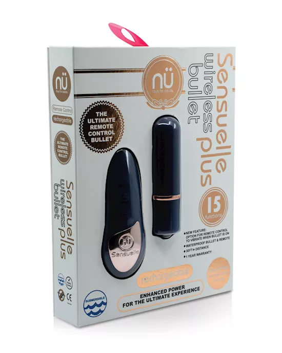 Nu Sensuelle Remote Control Wireless Bullet Plus - Navy Blue