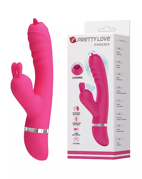 Pretty Love Phoenix Licking Rabbit - Pink